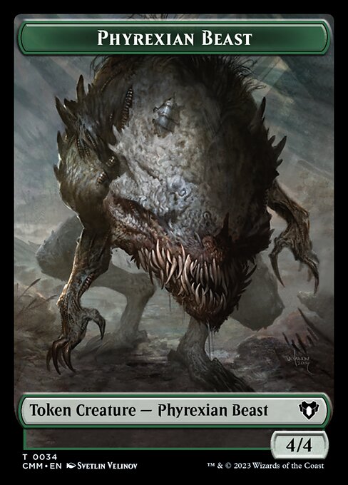 Eldrazi Scion // Phyrexian Beast Double-Sided Token [Commander Masters Tokens] | North Game Den