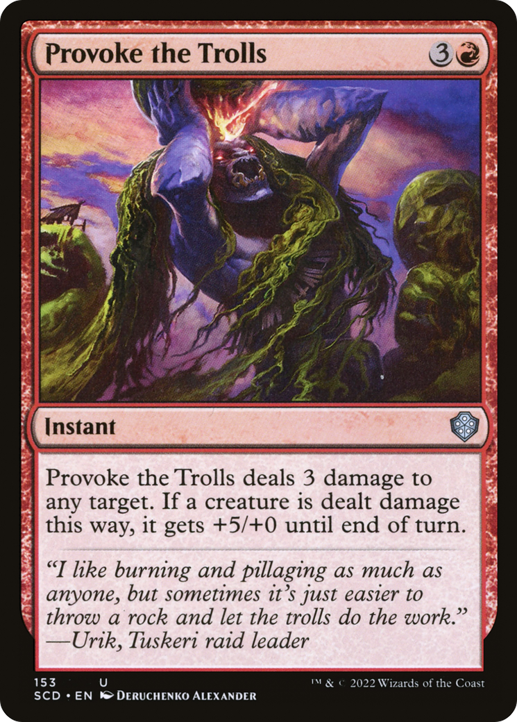 Provoke the Trolls [Starter Commander Decks] | North Game Den