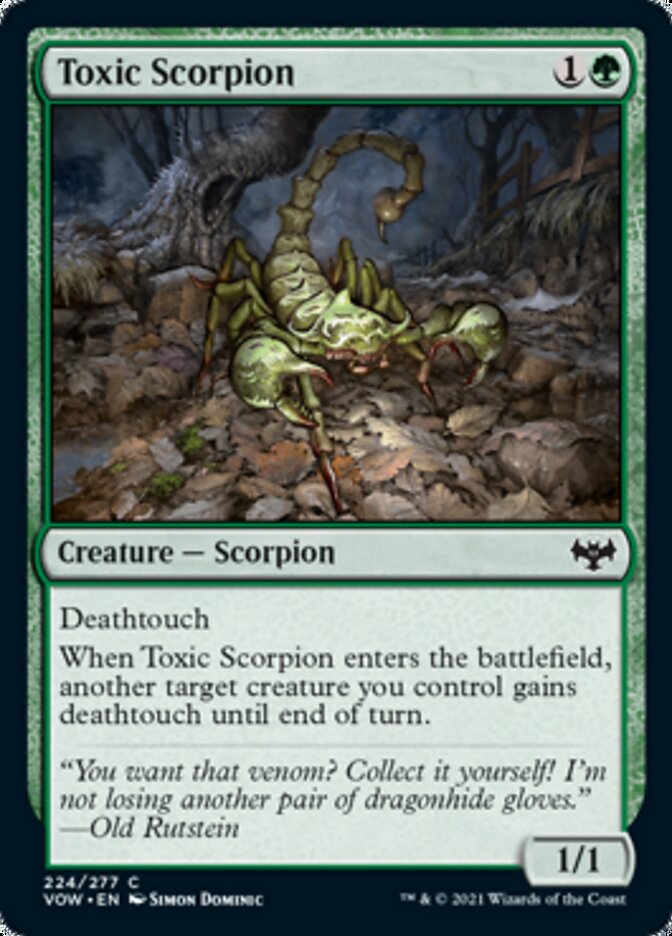Toxic Scorpion [Innistrad: Crimson Vow] | North Game Den