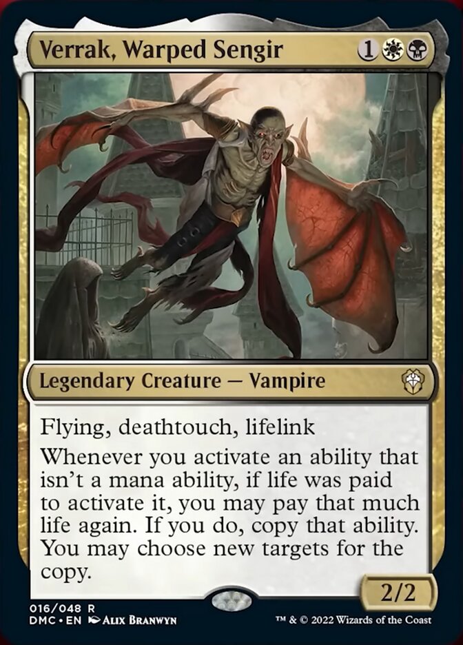 Verrak, Warped Sengir [Dominaria United Commander] | North Game Den