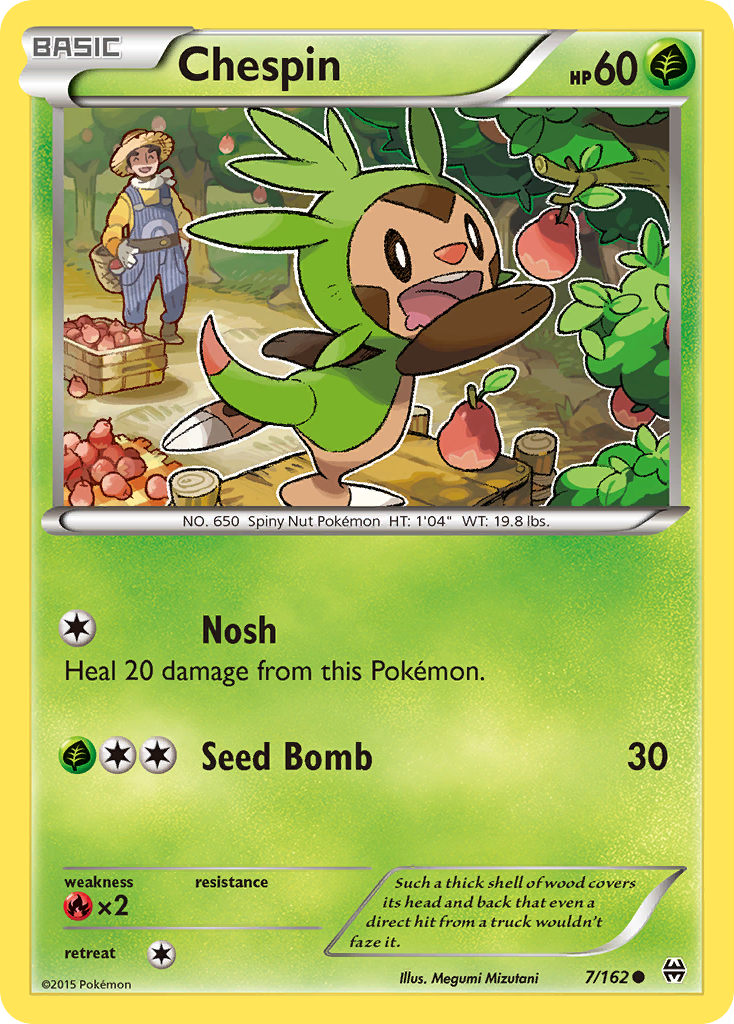 Chespin (7/162) [XY: BREAKthrough] | North Game Den