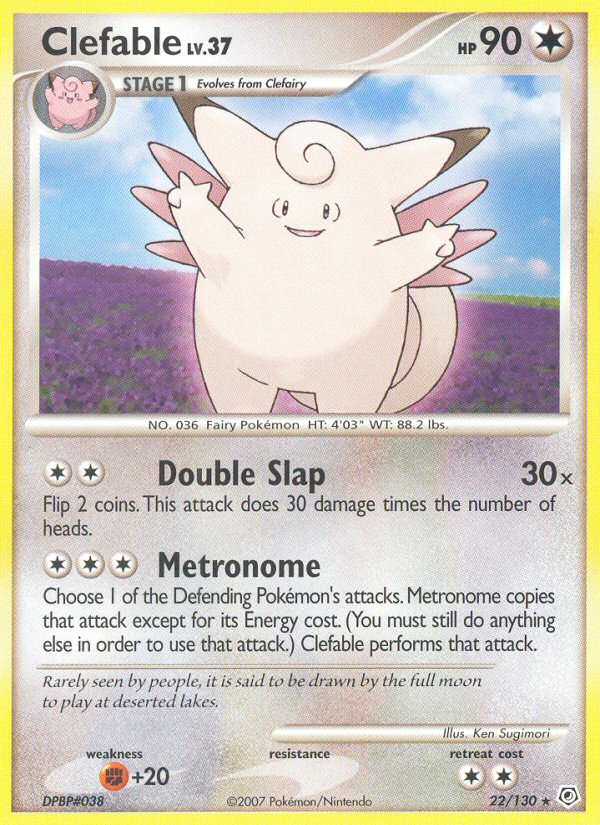 Clefable (22/130) [Diamond & Pearl: Base Set] | North Game Den