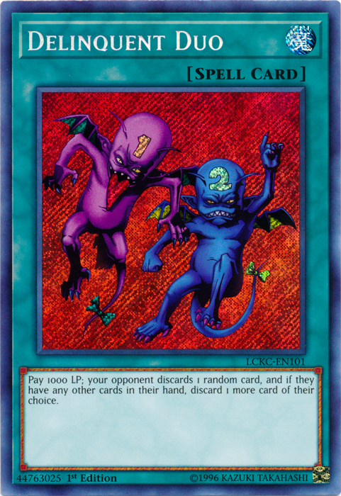 Delinquent Duo [LCKC-EN101] Secret Rare | North Game Den