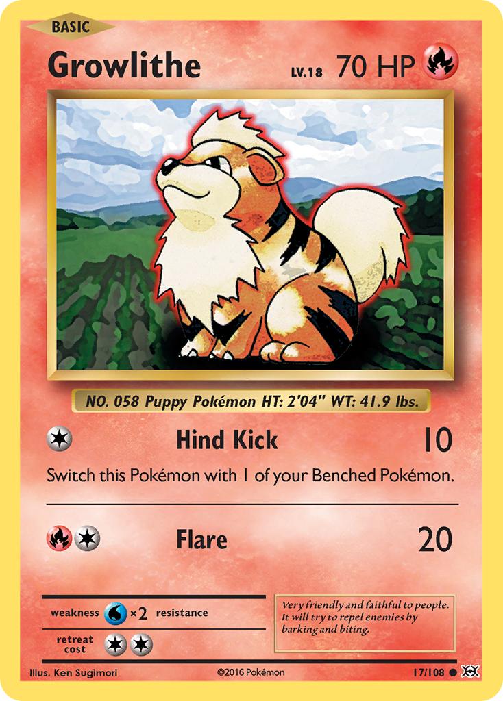 Growlithe (17/108) [XY: Evolutions] | North Game Den