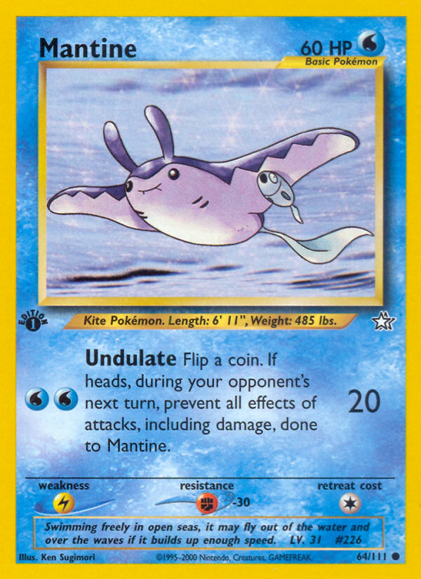 Mantine (64/111) [Neo Genesis 1st Edition] | North Game Den