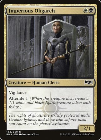 Imperious Oligarch [Ravnica Allegiance] | North Game Den