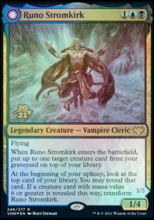 Runo Stromkirk // Krothuss, Lord of the Deep [Innistrad: Crimson Vow Prerelease Promos] | North Game Den