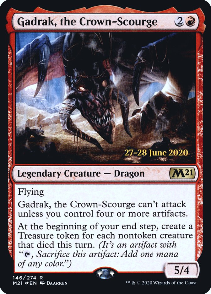 Gadrak, the Crown-Scourge  [Core Set 2021 Prerelease Promos] | North Game Den