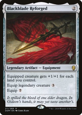 Blackblade Reforged [Dominaria Promos] | North Game Den