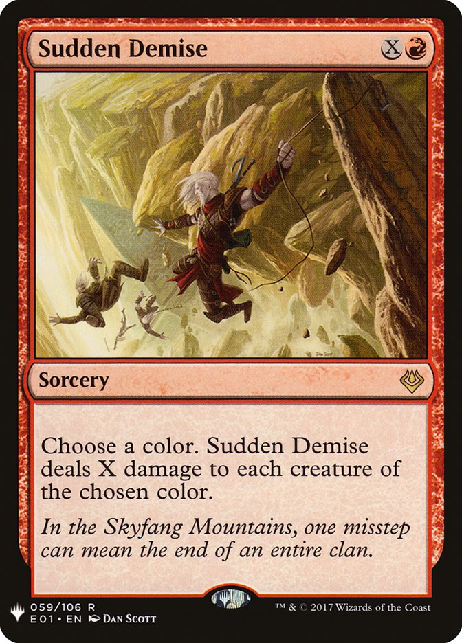Sudden Demise [Mystery Booster] | North Game Den