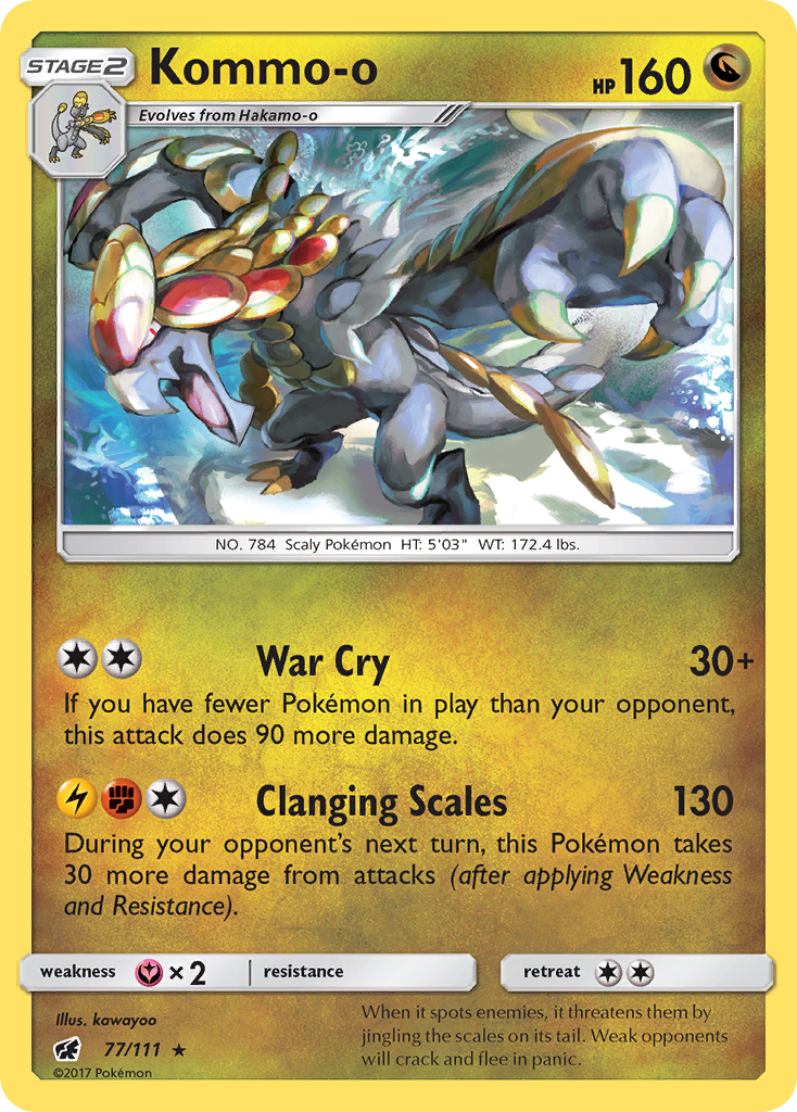 Kommo-o (77/111) [Sun & Moon: Crimson Invasion] | North Game Den
