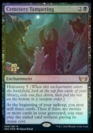 Cemetery Tampering [Streets of New Capenna Prerelease Promos] | North Game Den