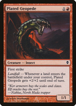 Plated Geopede [Zendikar] | North Game Den