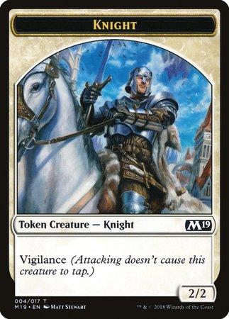 Knight Token [Core Set 2019 Tokens] | North Game Den