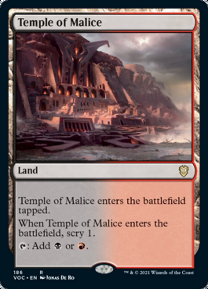 Temple of Malice [Innistrad: Crimson Vow Commander] | North Game Den