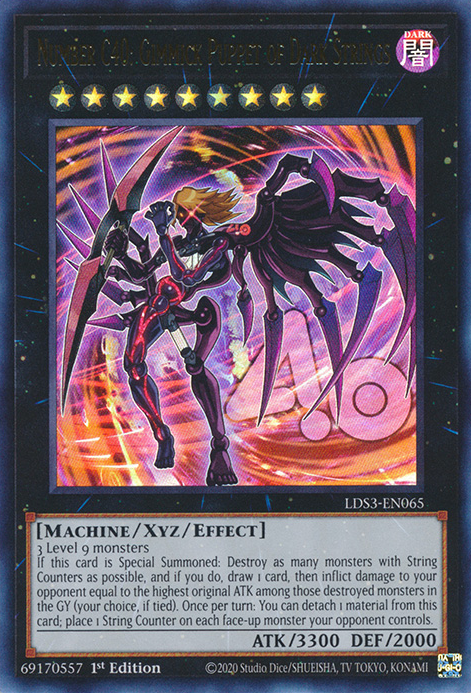 Number C40: Gimmick Puppet of Dark Strings [LDS3-EN065] Ultra Rare | North Game Den