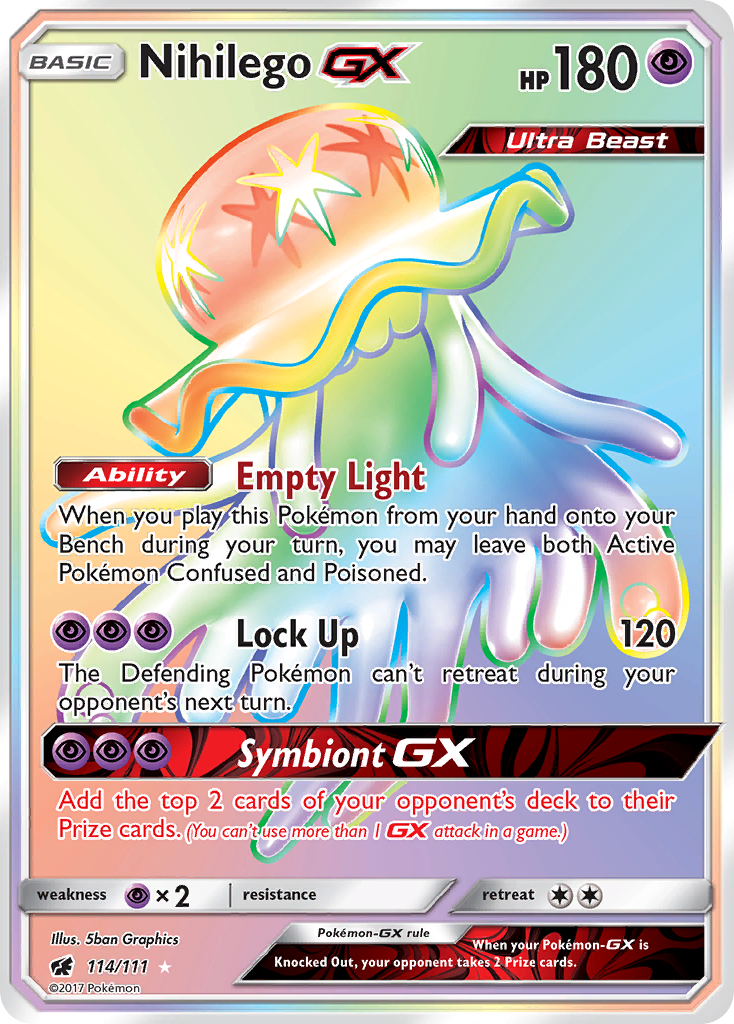 Nihilego GX (114/111) [Sun & Moon: Crimson Invasion] | North Game Den