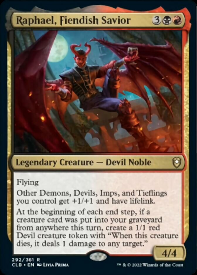 Raphael, Fiendish Savior [Commander Legends: Battle for Baldur's Gate] | North Game Den