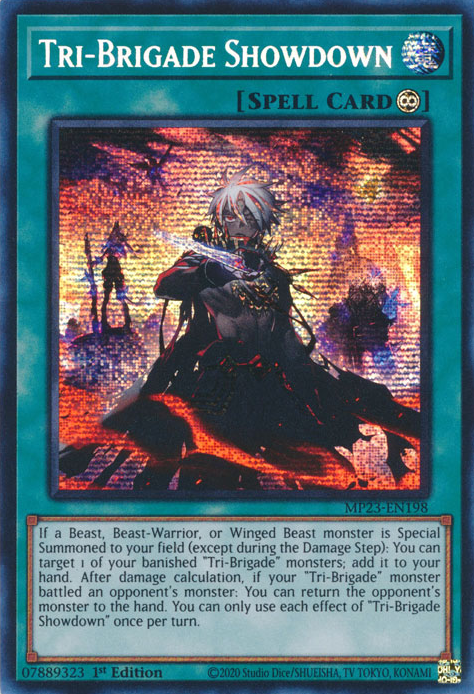 Tri-Brigade Showdown [MP23-EN198] Prismatic Secret Rare | North Game Den