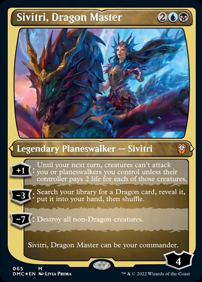 Sivitri, Dragon Master (Foil Etched) [Dominaria United Commander] | North Game Den