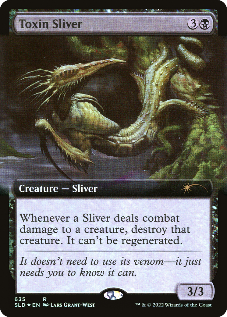 Toxin Sliver (Extended Art) [Secret Lair Drop Promos] | North Game Den