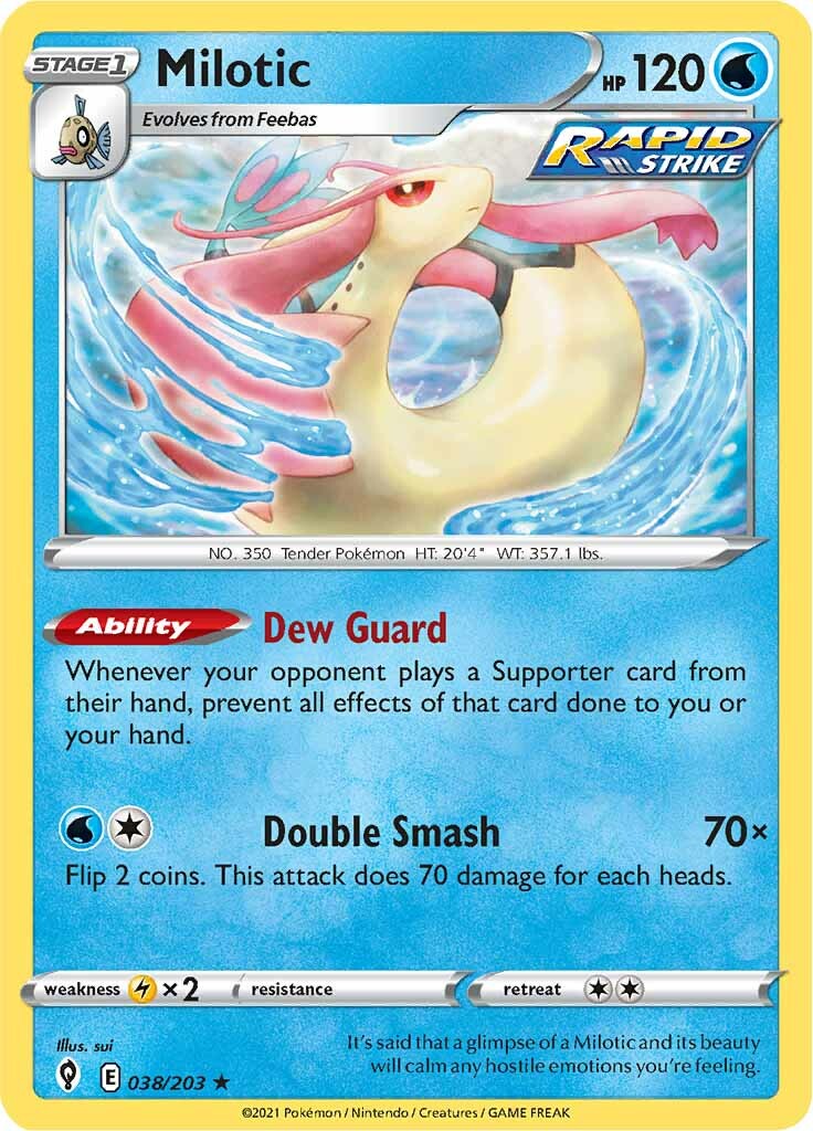 Milotic (038/203) [Sword & Shield: Evolving Skies] | North Game Den