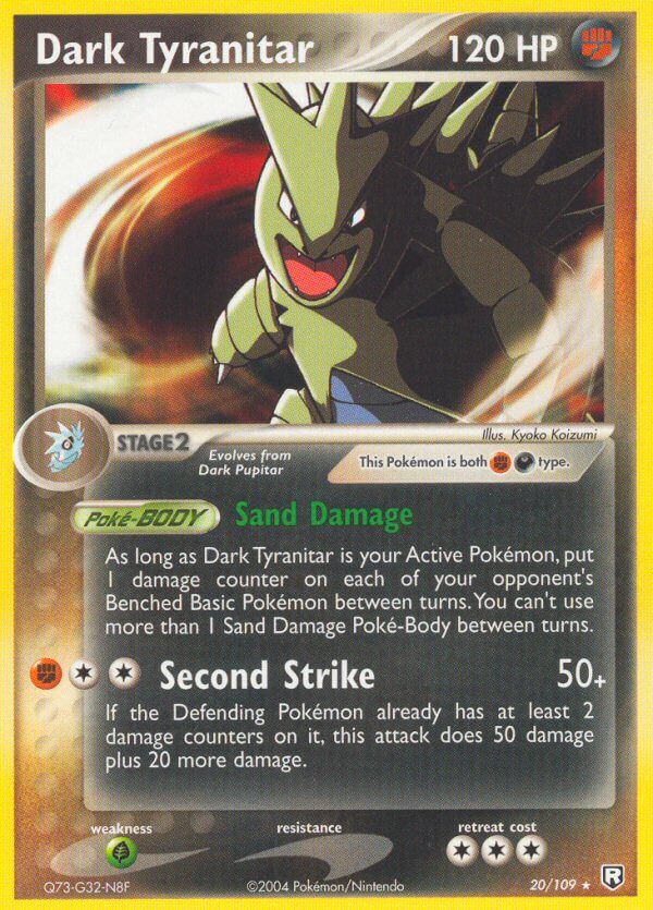 Dark Tyranitar (20/109) (Theme Deck Exclusive) [EX: Team Rocket Returns] | North Game Den