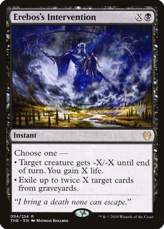 Erebos's Intervention (Promo Pack) [Theros Beyond Death Promos] | North Game Den