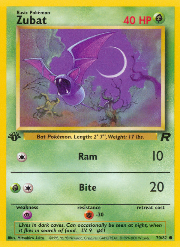 Zubat (70/82) [Team Rocket 1st Edition] | North Game Den