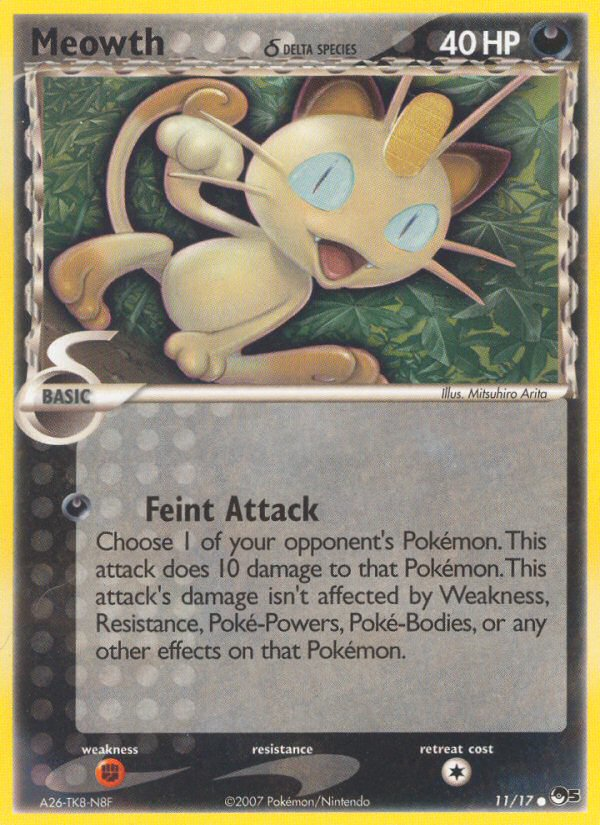 Meowth (11/17) (Delta Species) [POP Series 5] | North Game Den