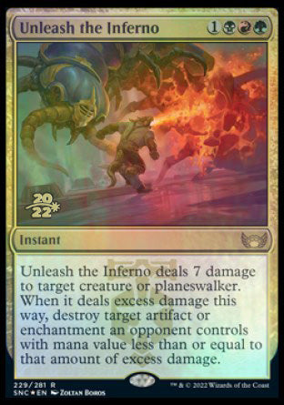 Unleash the Inferno [Streets of New Capenna Prerelease Promos] | North Game Den