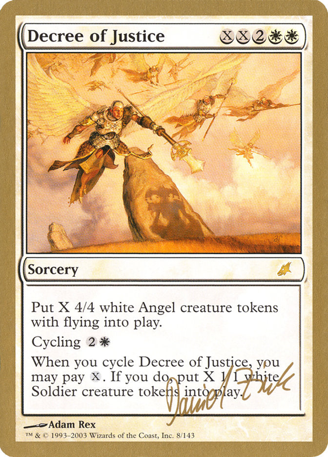 Decree of Justice (Daniel Zink) [World Championship Decks 2003] | North Game Den