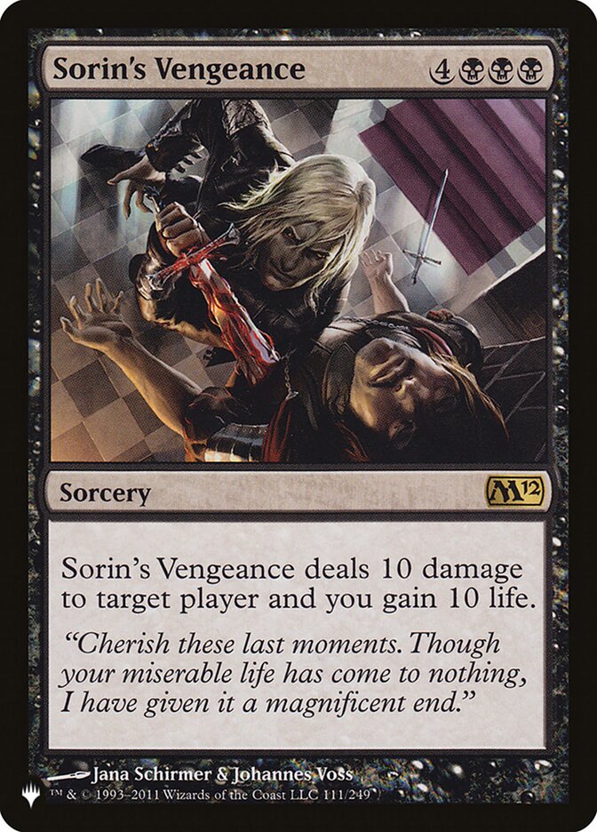 Sorin's Vengeance [The List] | North Game Den