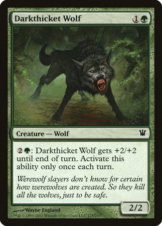 Darkthicket Wolf [Innistrad] | North Game Den
