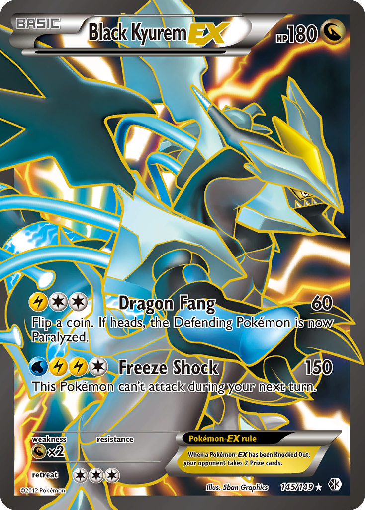 Black Kyurem EX (145/149) [Black & White: Boundaries Crossed] | North Game Den