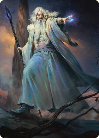 Saruman of Many Colors Art Card [The Lord of the Rings: Tales of Middle-earth Art Series] | North Game Den