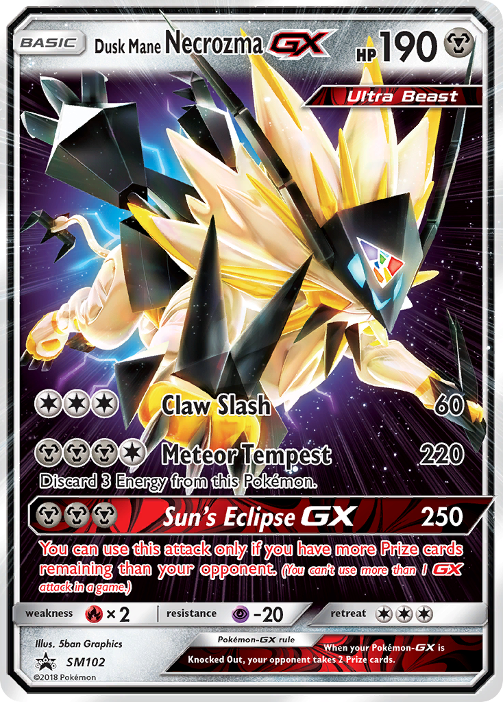 Dusk Mane Necrozma GX (SM102) [Sun & Moon: Black Star Promos] | North Game Den