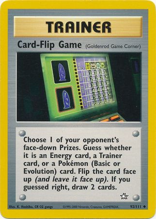 Card-Flip Game (92/111) [Neo Genesis Unlimited] | North Game Den