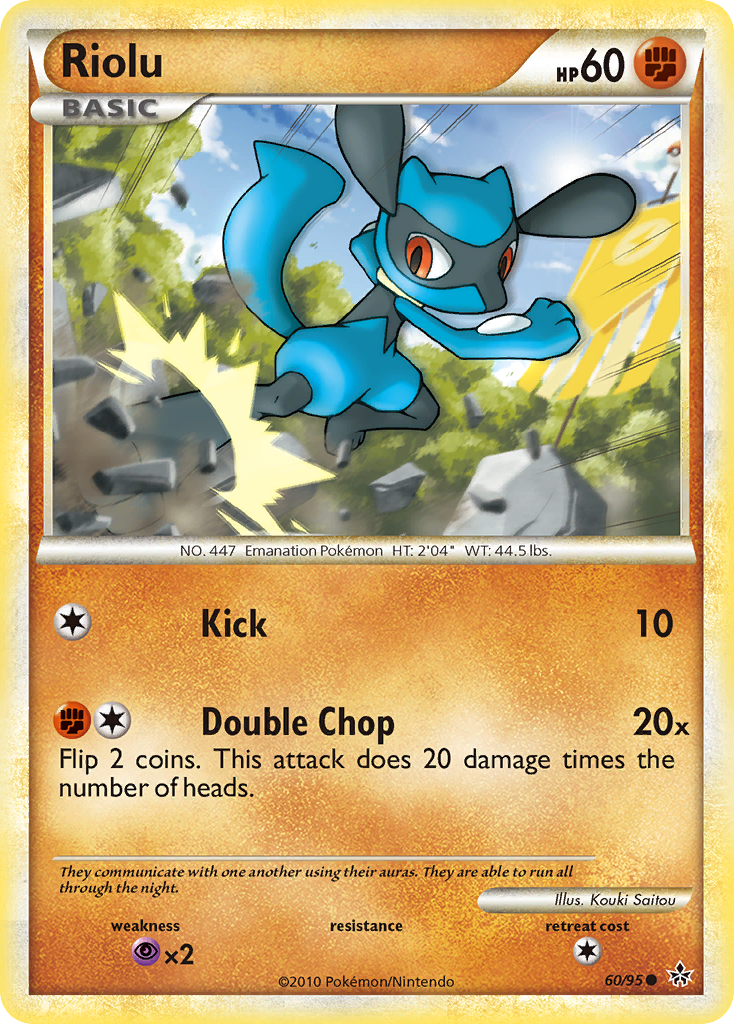 Riolu (60/95) [HeartGold & SoulSilver: Unleashed] | North Game Den