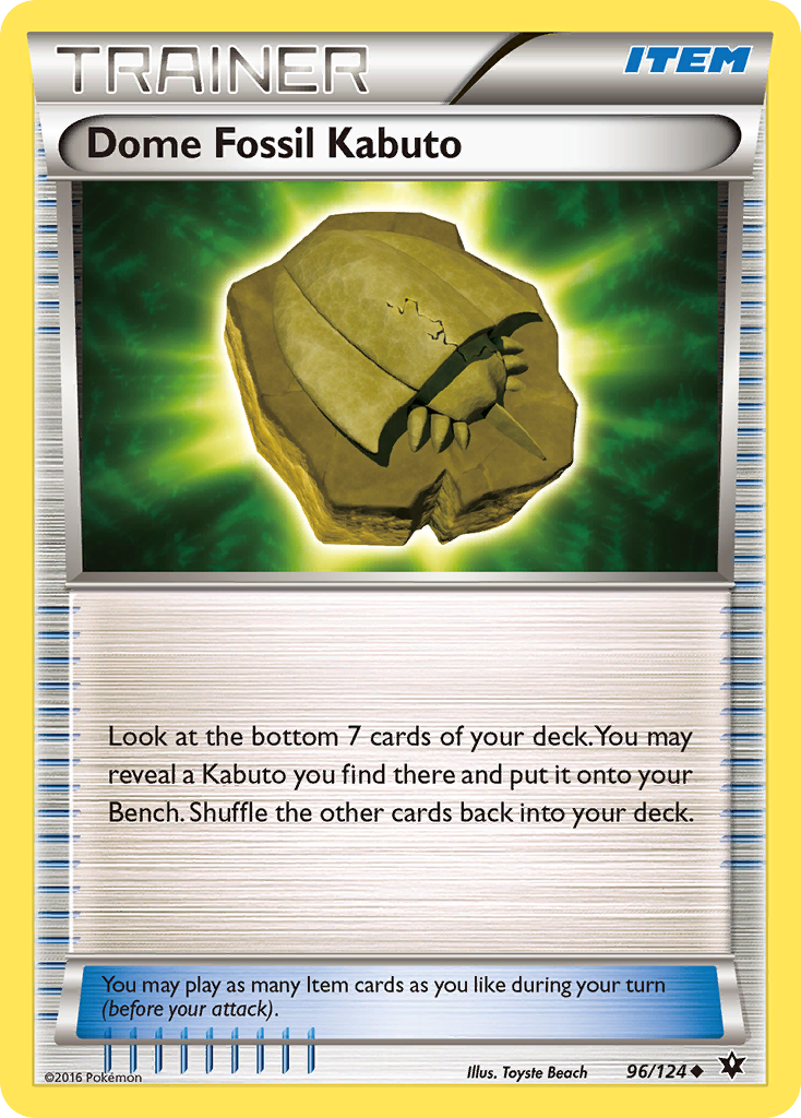 Dome Fossil Kabuto (96/124) [XY: Fates Collide] | North Game Den