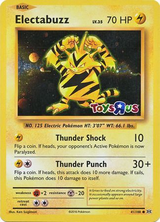 Electabuzz (41/108) (Toys R Us Promo) [XY: Evolutions] | North Game Den