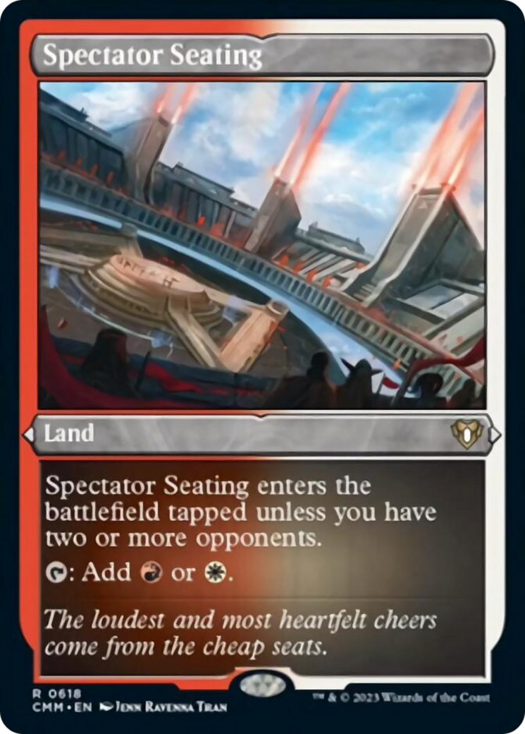 Spectator Seating (Foil Etched) [Commander Masters] | North Game Den