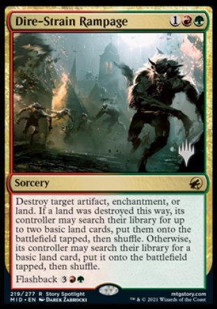 Dire-Strain Rampage (Promo Pack) [Innistrad: Midnight Hunt Promos] | North Game Den