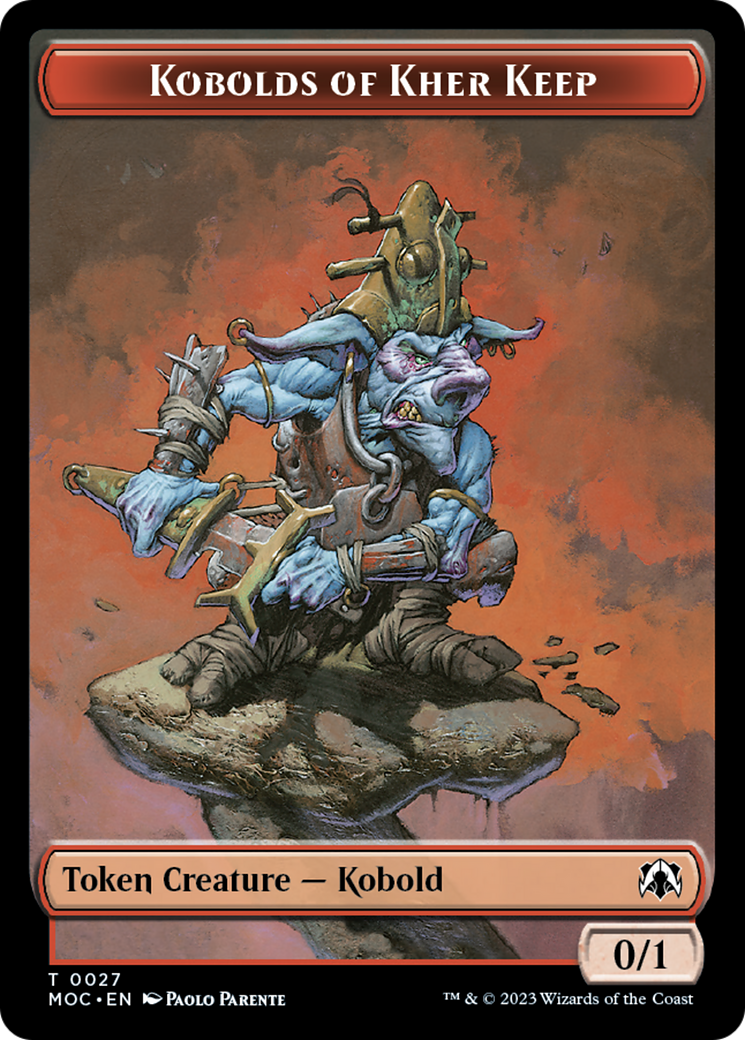 Bird // Kobolds of Kher Keep Double-Sided Token [March of the Machine Commander Tokens] | North Game Den