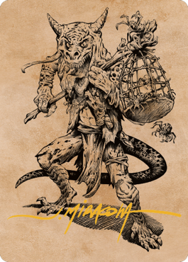 Taunting Kobold Art Card (Gold-Stamped Signature) [Commander Legends: Battle for Baldur's Gate Art Series] | North Game Den