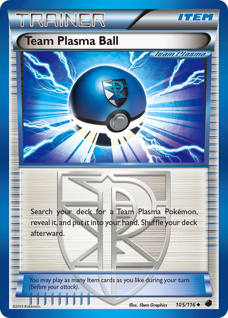 Team Plasma Ball (105/116) [Black & White: Plasma Freeze] | North Game Den