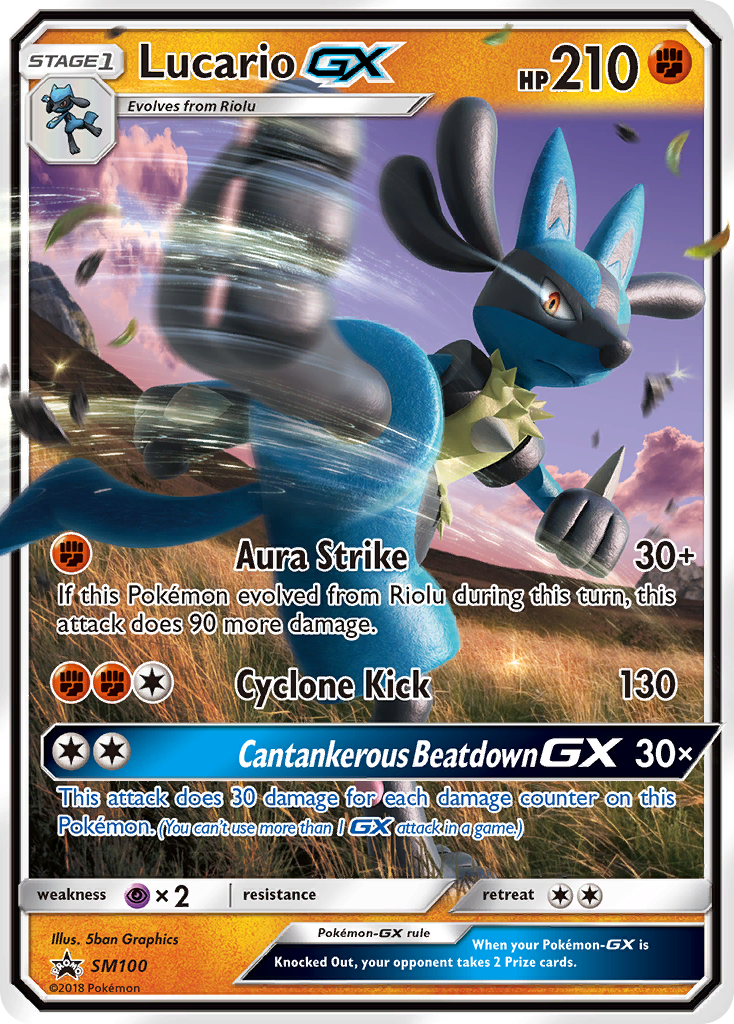 Lucario GX (SM100) [Sun & Moon: Black Star Promos] | North Game Den