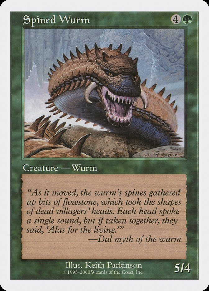 Spined Wurm [Media Promos] | North Game Den