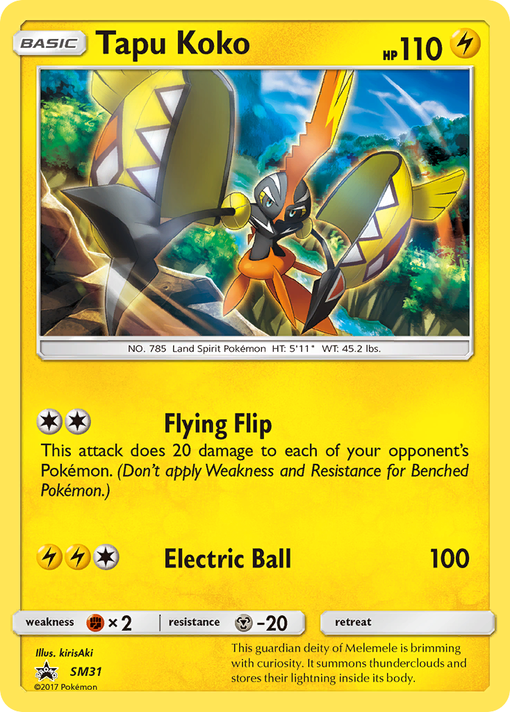 Tapu Koko (SM31) [Sun & Moon: Black Star Promos] | North Game Den