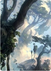 Forest 1 Art Card [Zendikar Rising Art Series] | North Game Den